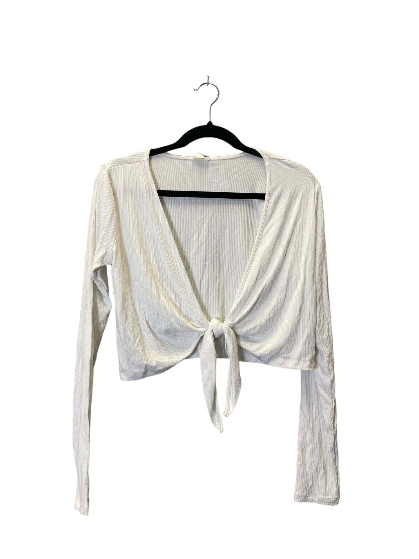 Top Long Sleeve By Garage In Beige, Size: L