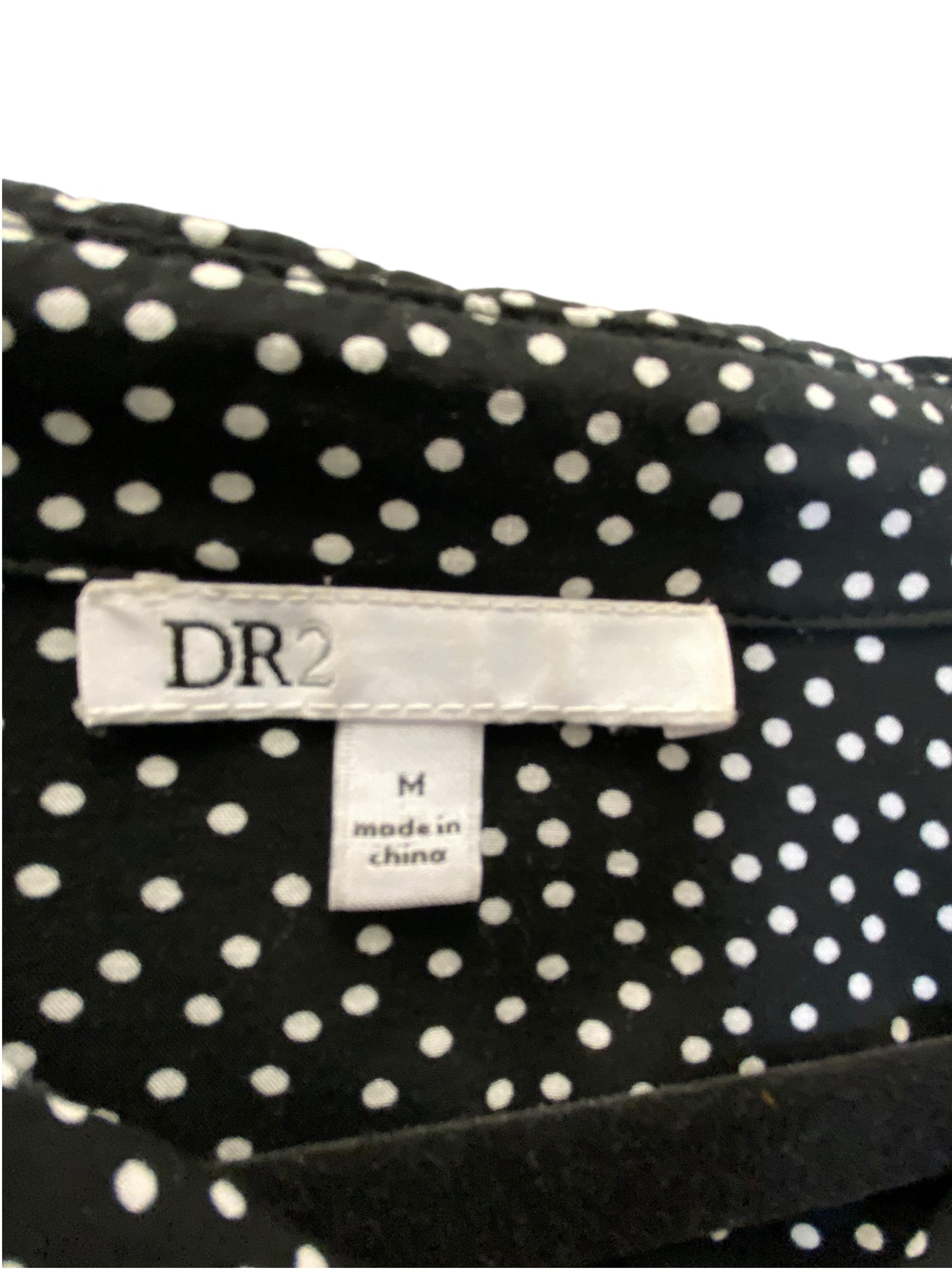 Top 3/4 Sleeve By Dr2 In Polkadot Pattern, Size: M