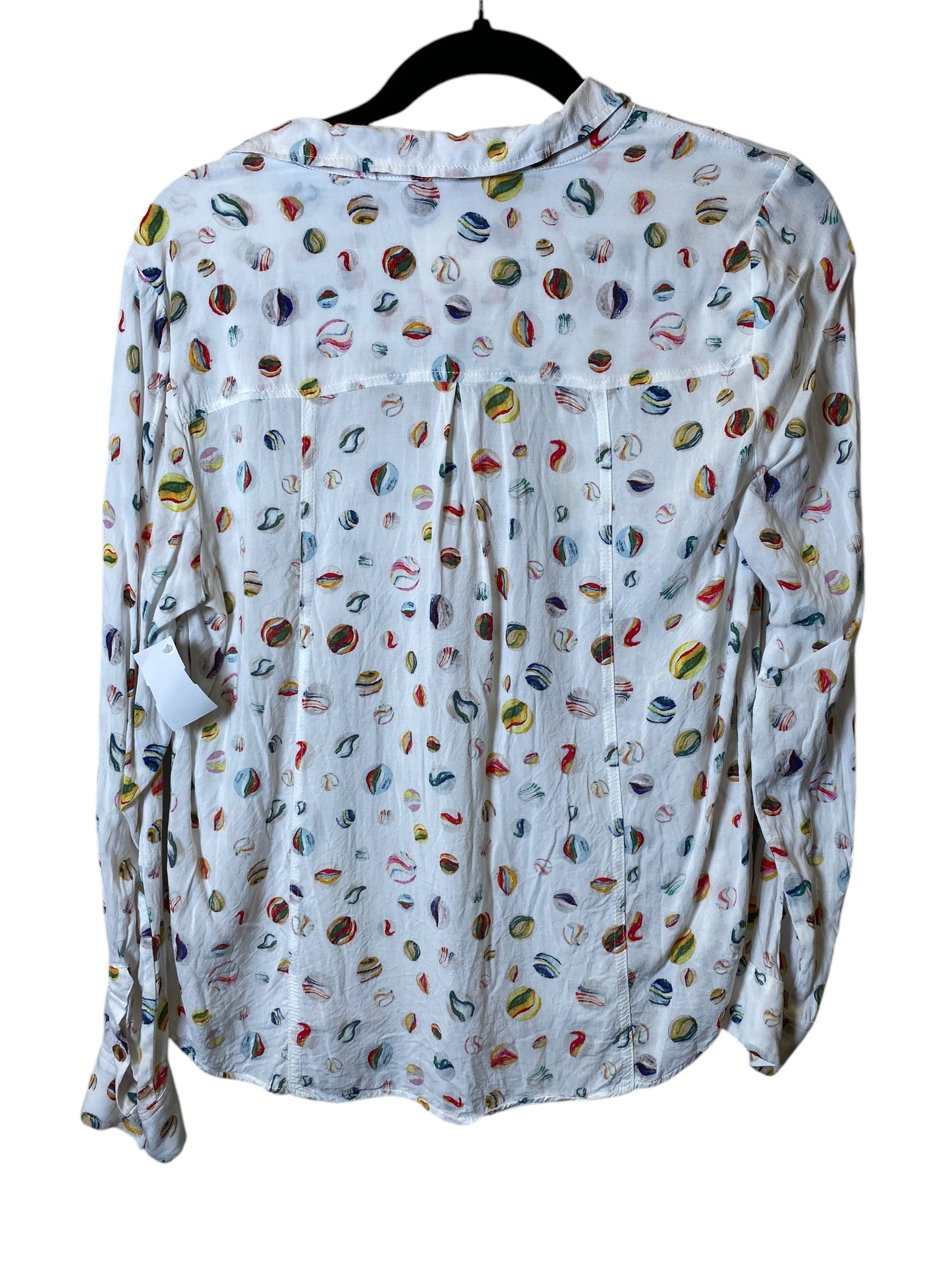 Blouse Long Sleeve By Cmc In Polkadot Pattern, Size: S