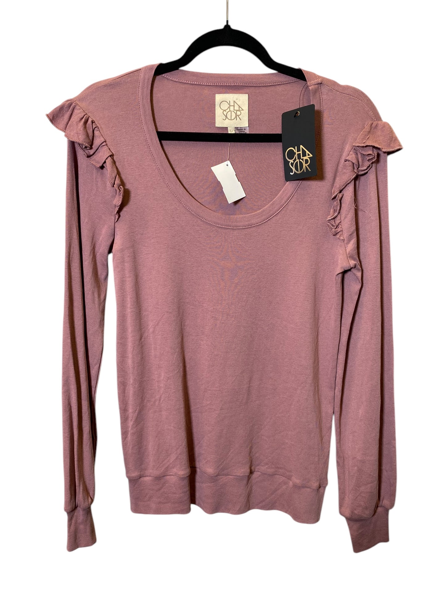 Top Long Sleeve By Chaser In Mauve, Size: M