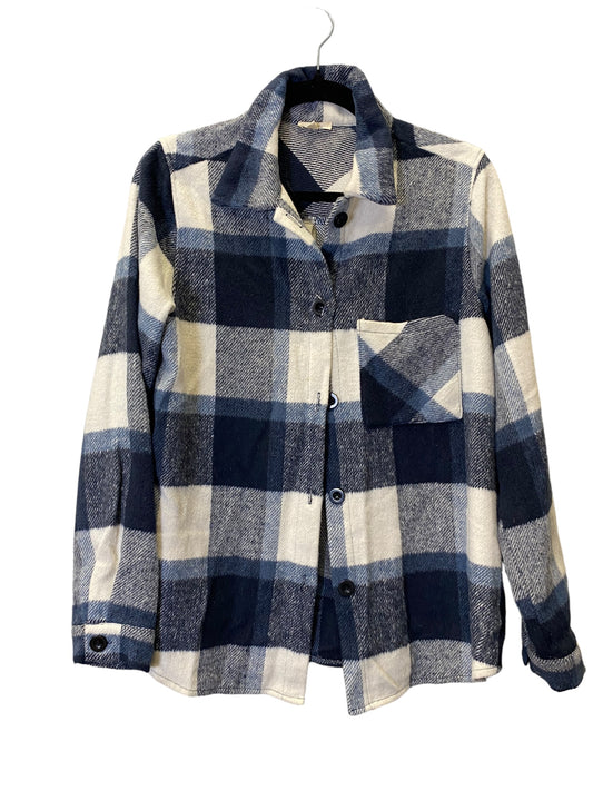 Jacket Shirt By Cmc In Plaid Pattern, Size: S