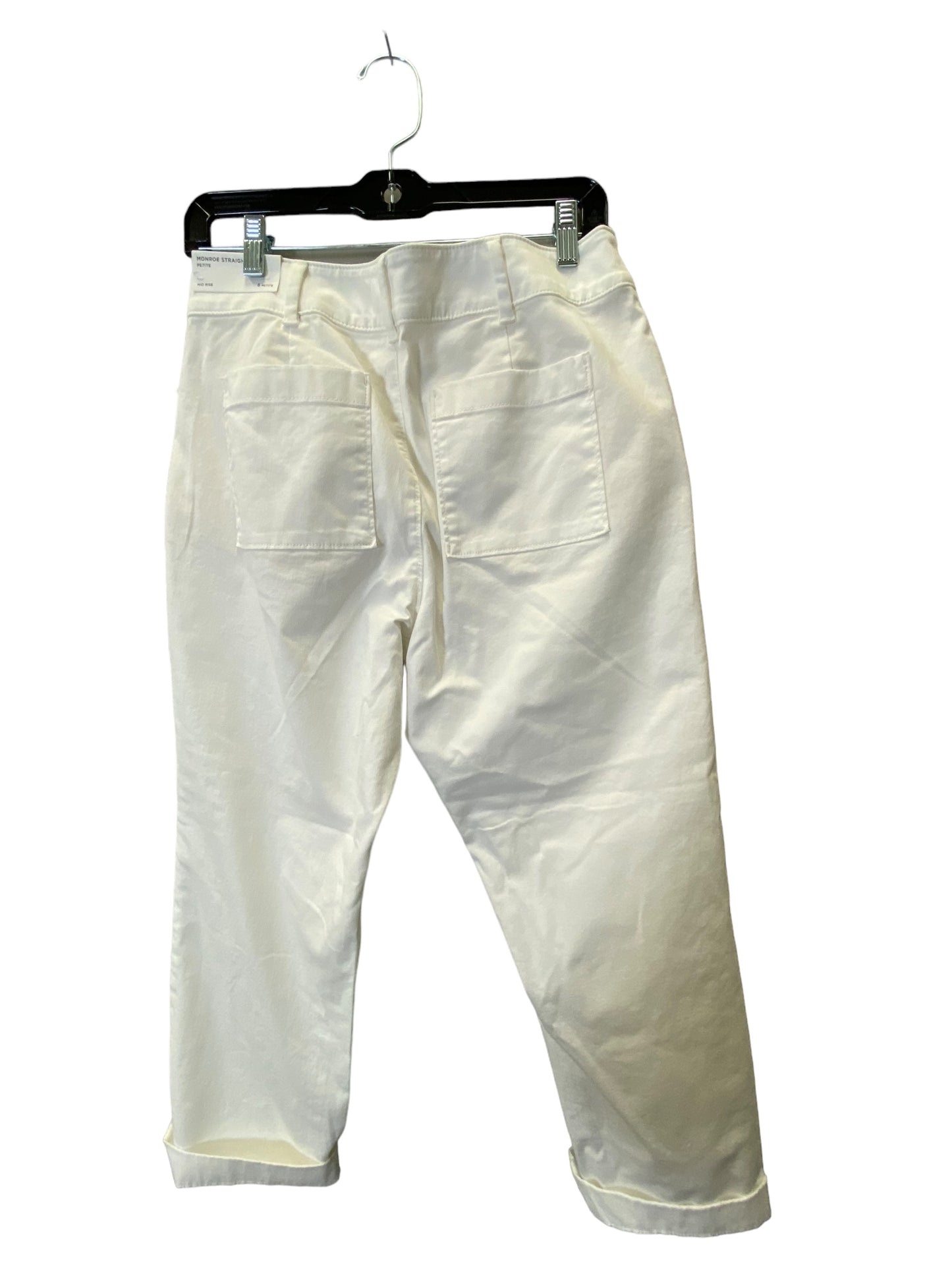 Pants Cropped By Loft In White, Size: 6petite