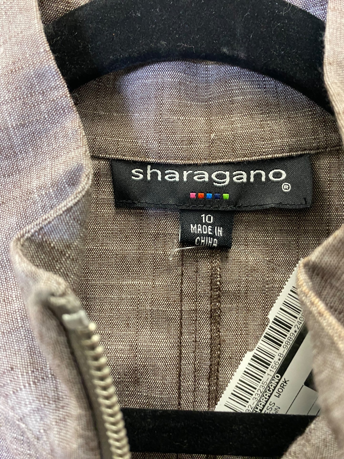 Dress Work By Sharagano In Brown, Size: M