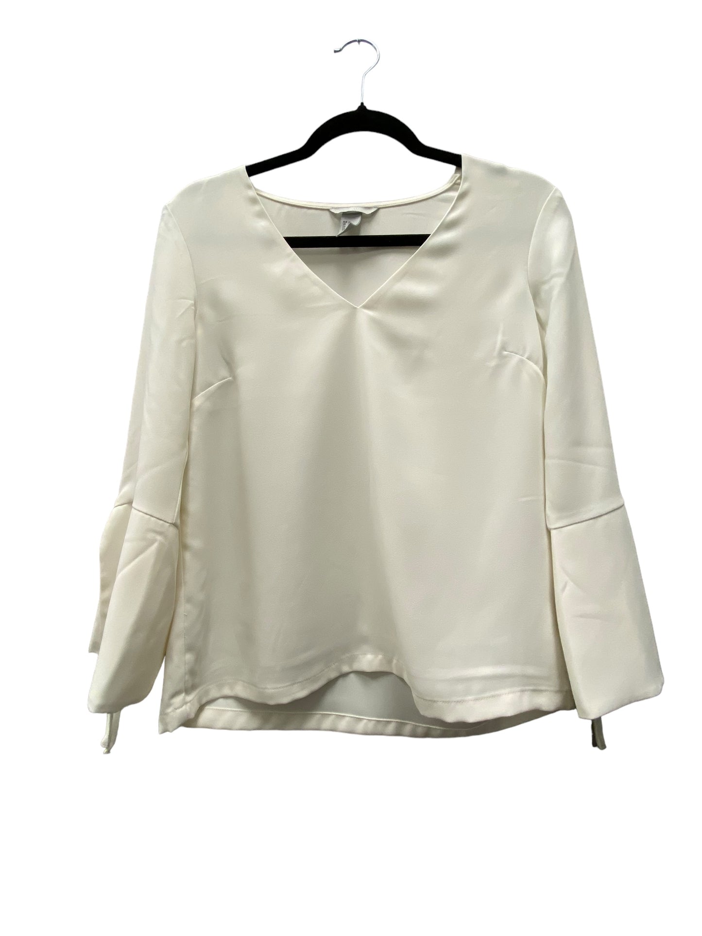 Blouse 3/4 Sleeve By H&m In White, Size: 2