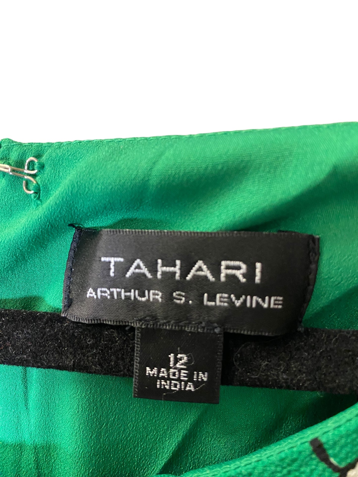 Dress Work By Tahari By Arthur Levine In Green, Size: L