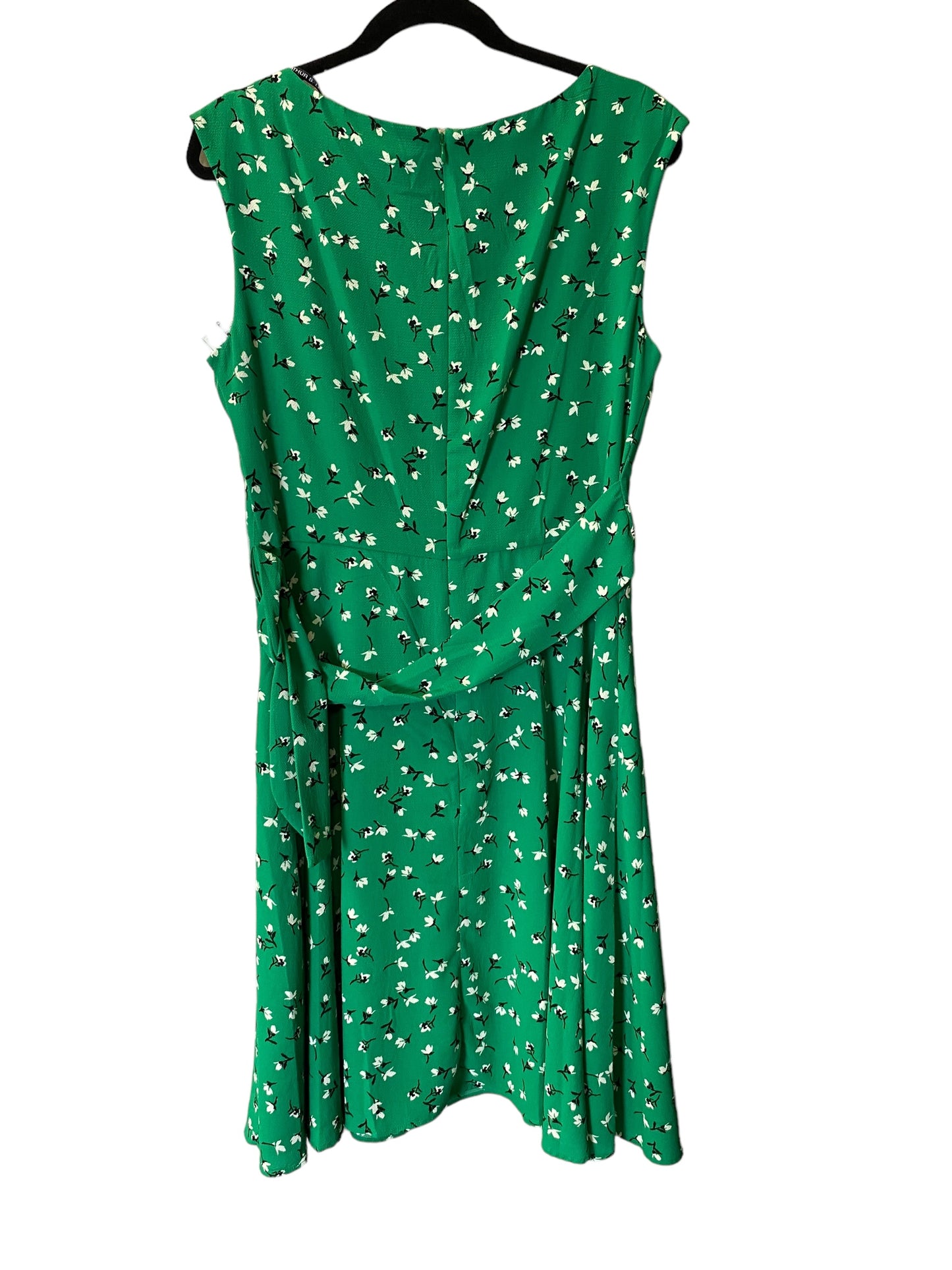 Dress Work By Tahari By Arthur Levine In Green, Size: L