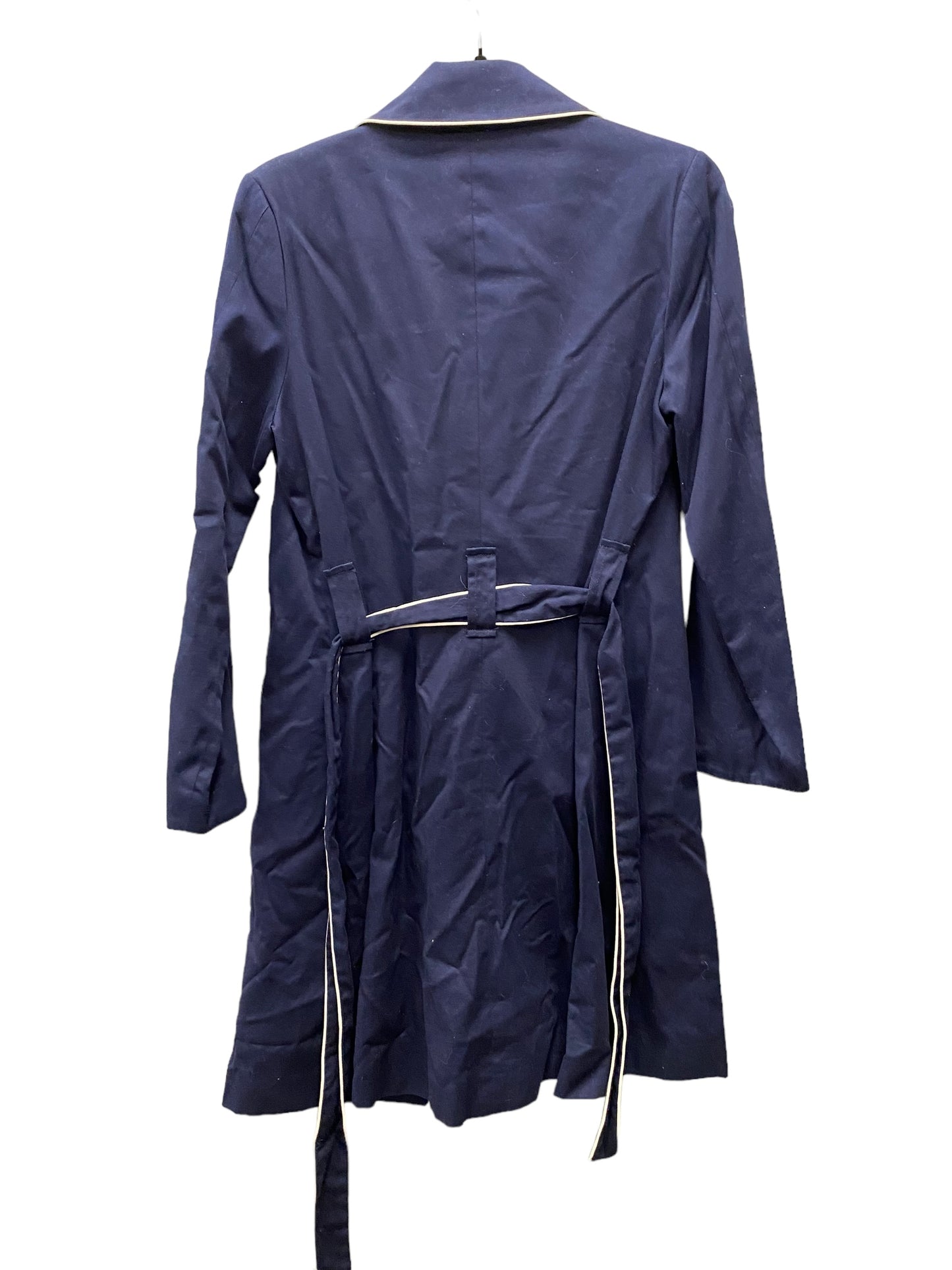 Coat Trench Coat By Amanda Uprichard In Blue, Size: M