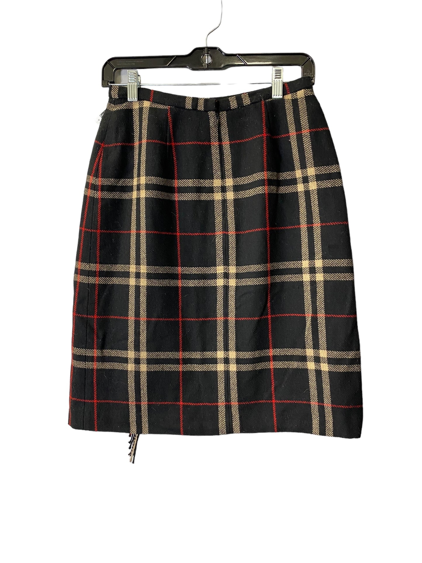 Skirt Midi By Kasper In Plaid Pattern, Size: S