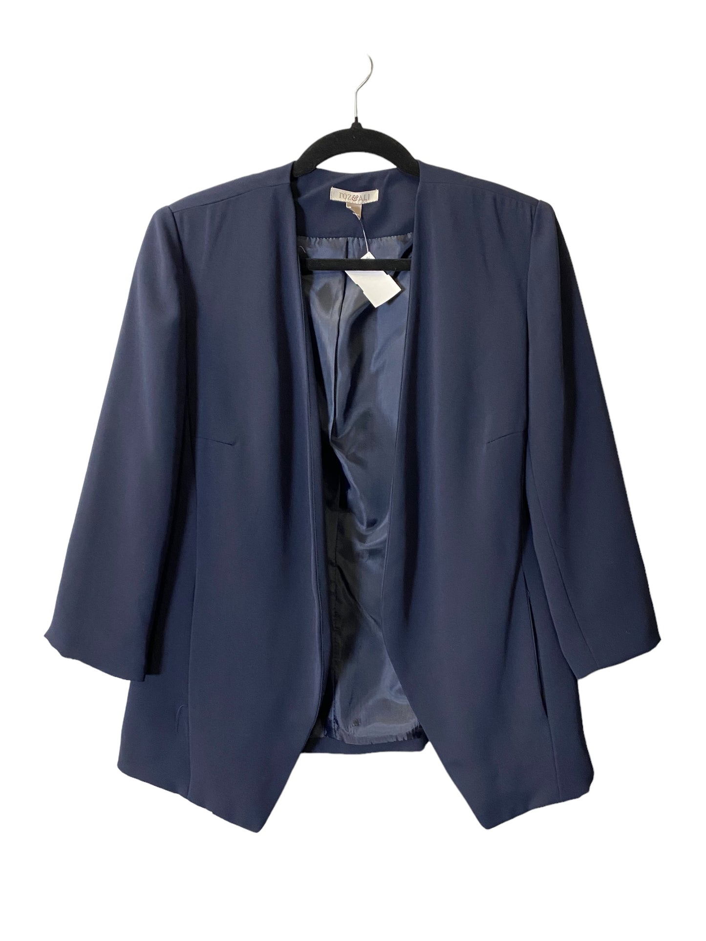 Blazer By Roz And Ali In Navy, Size: M