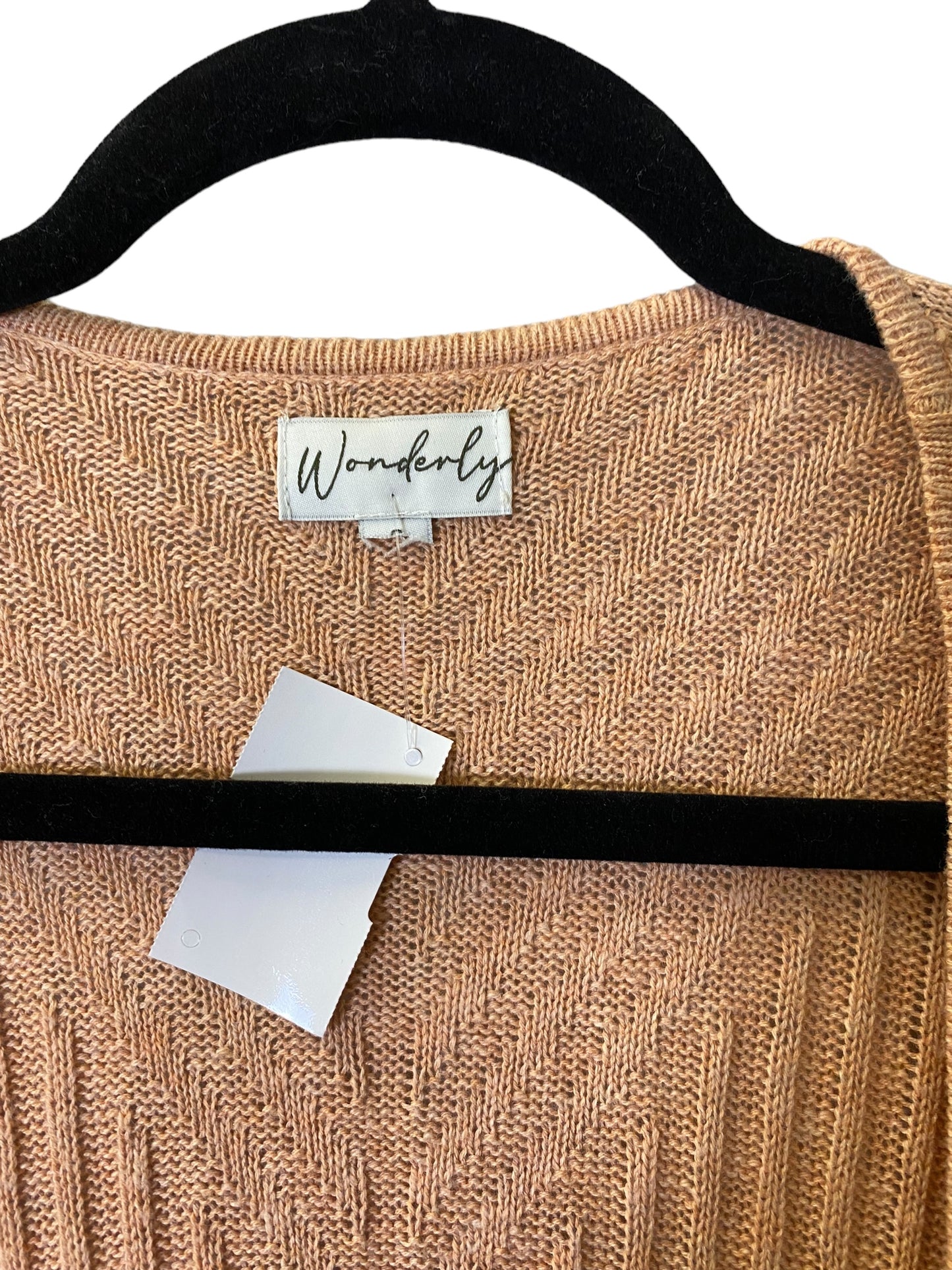 Cardigan By Wonderly In Peach, Size: S