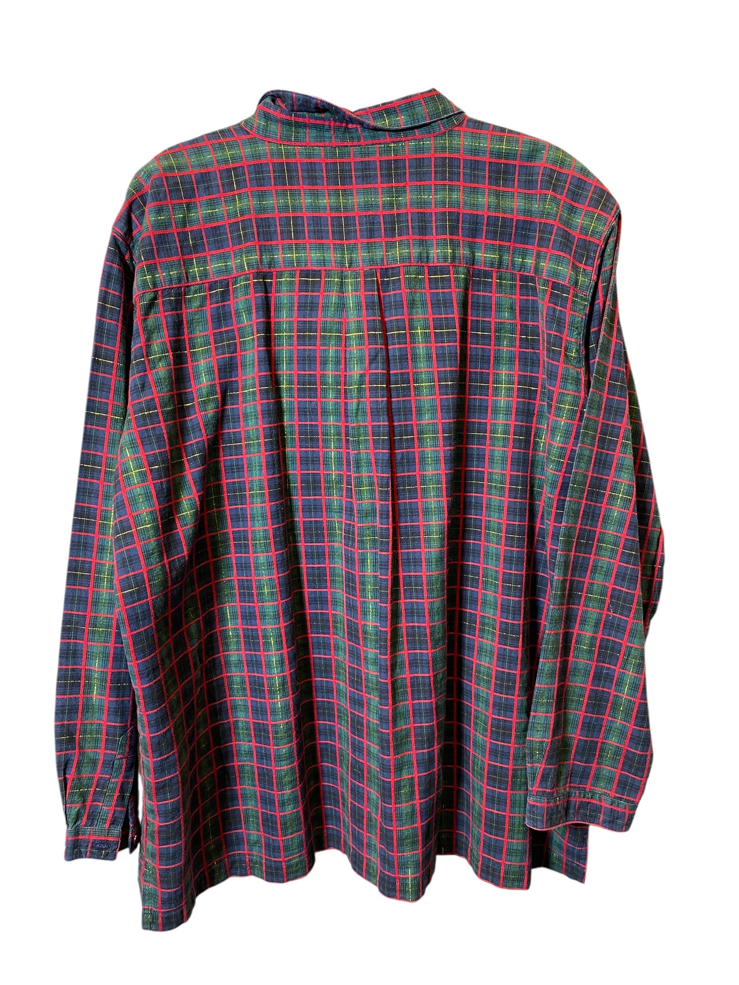 Blouse Long Sleeve By Bobbie Brooks In Plaid Pattern, Size: 4x