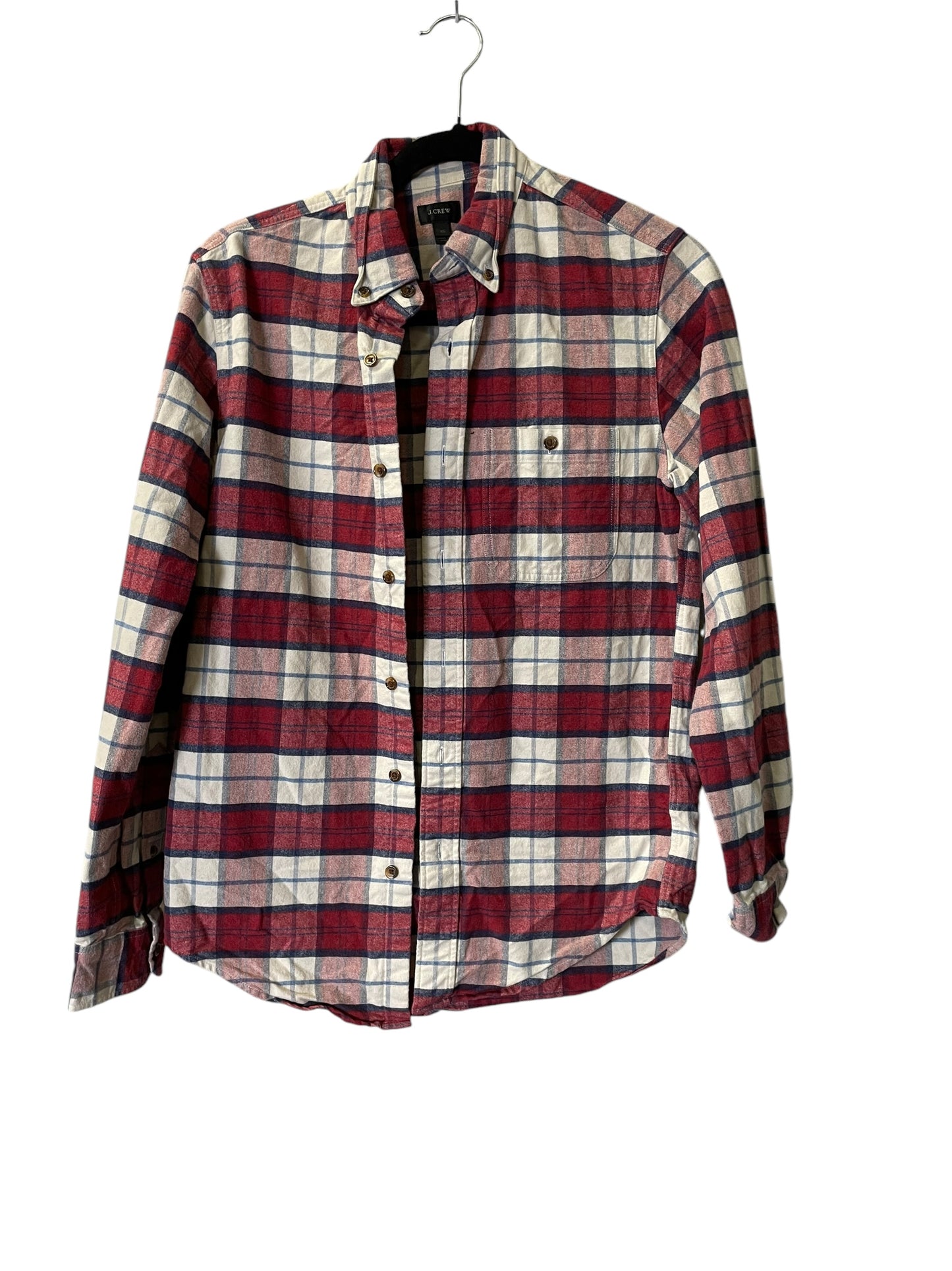 Jacket Shirt By J. Crew In Plaid Pattern, Size: Xs