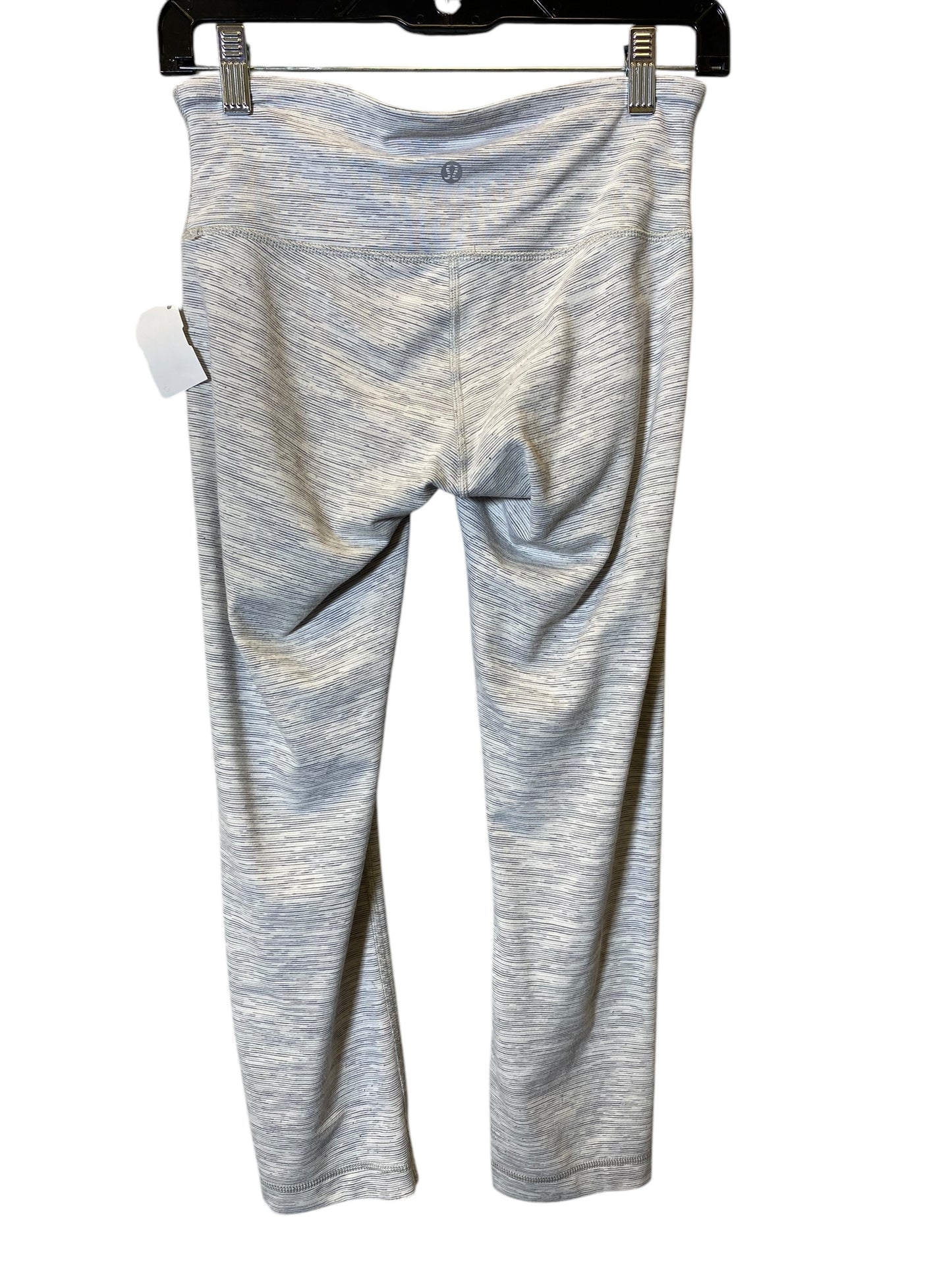 Athletic Capris By Lululemon In Grey, Size: S