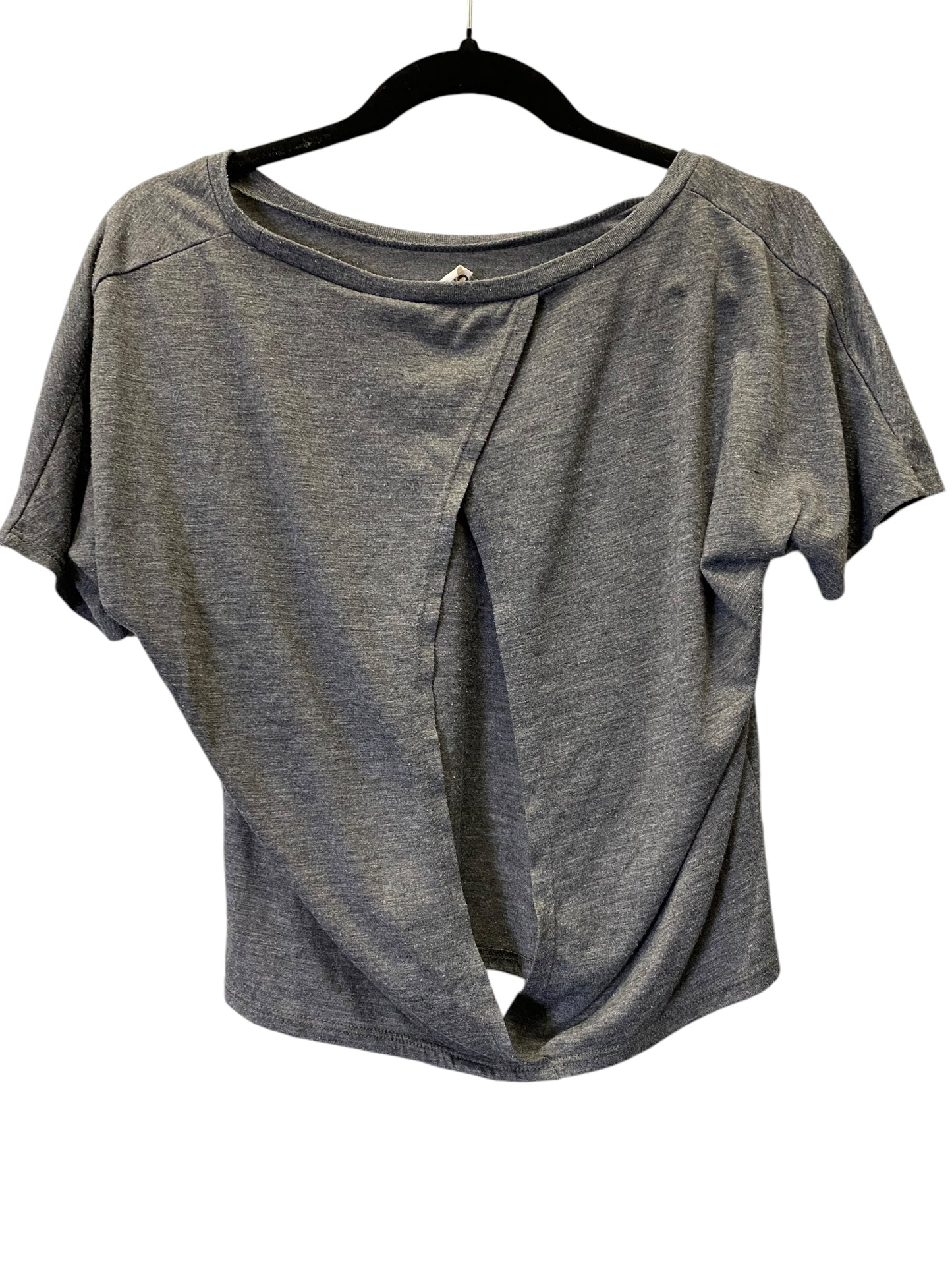 Athletic Top Short Sleeve By Alo In Grey, Size: M