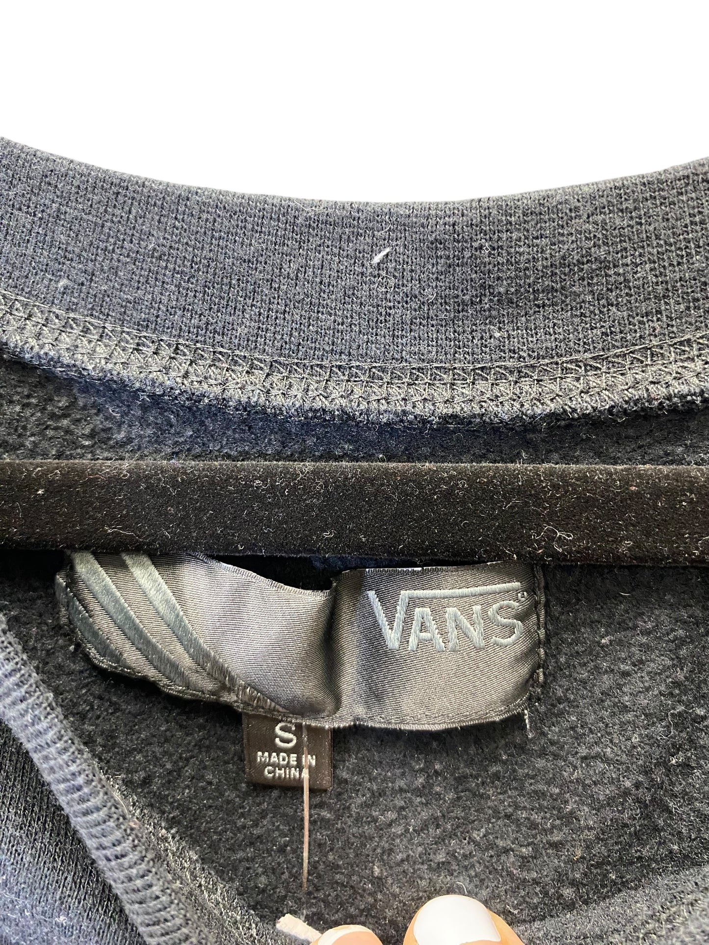 Sweatshirt Crewneck By Vans In Black, Size: S