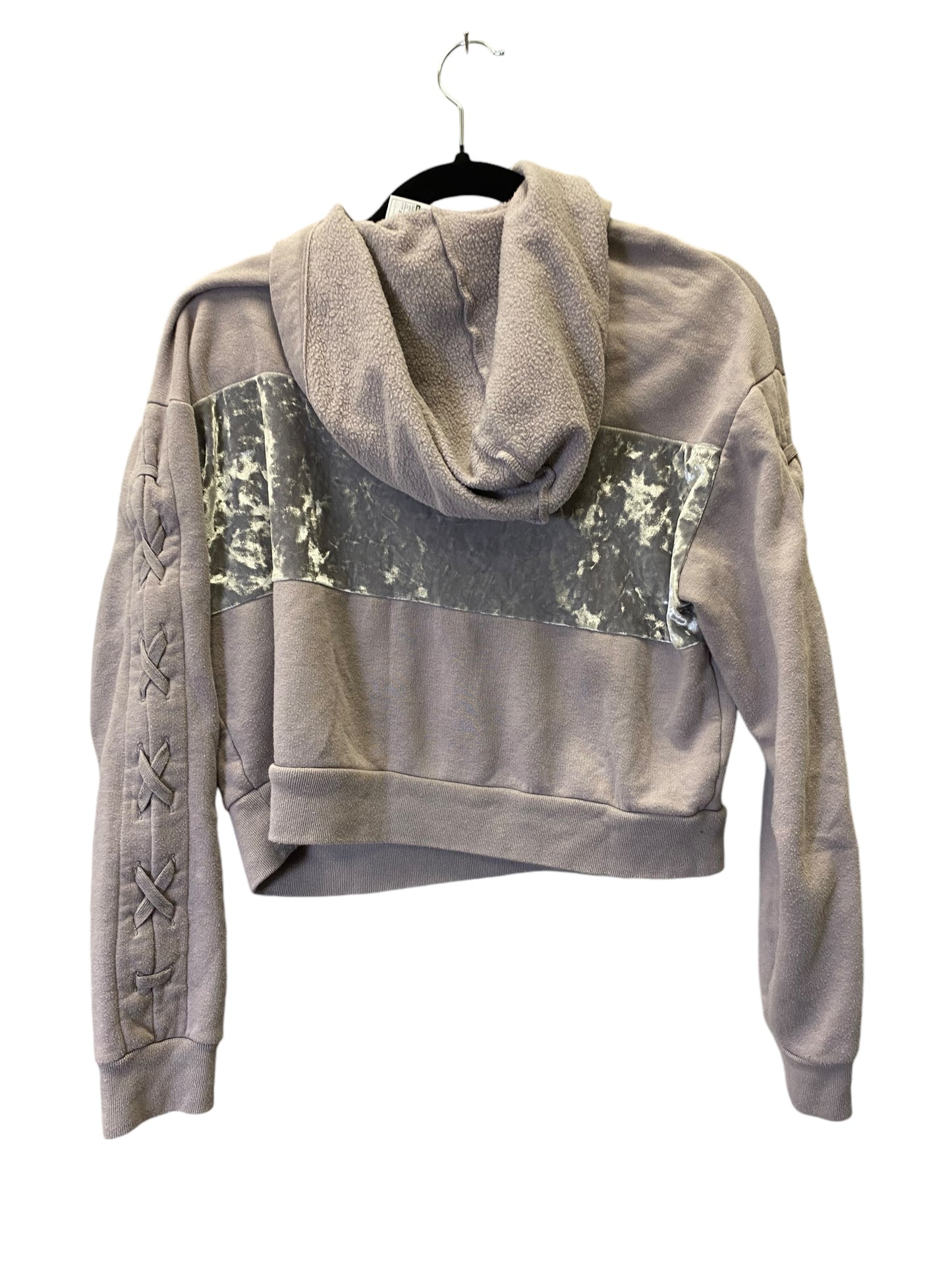 Sweatshirt Hoodie By Pink In Grey, Size: Xs