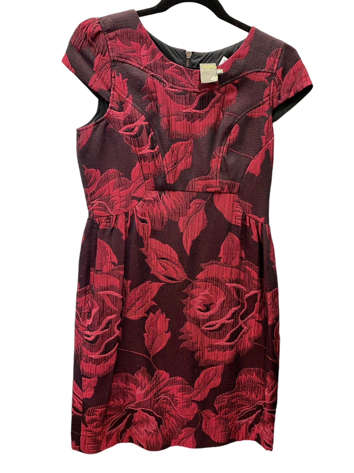 Dress Work By Taylor In Black & Red, Size: S