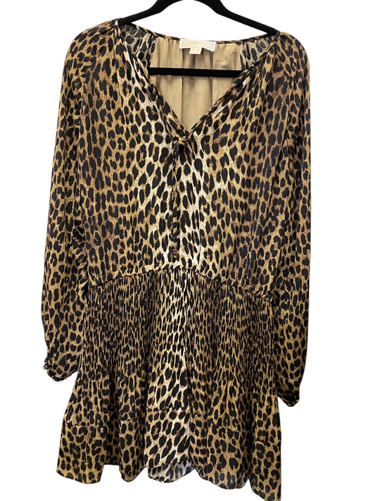 Dress Casual Short By Michael Kors In Animal Print, Size: M