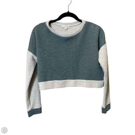 Sweater By Earthbound In Blue & Grey, Size: M