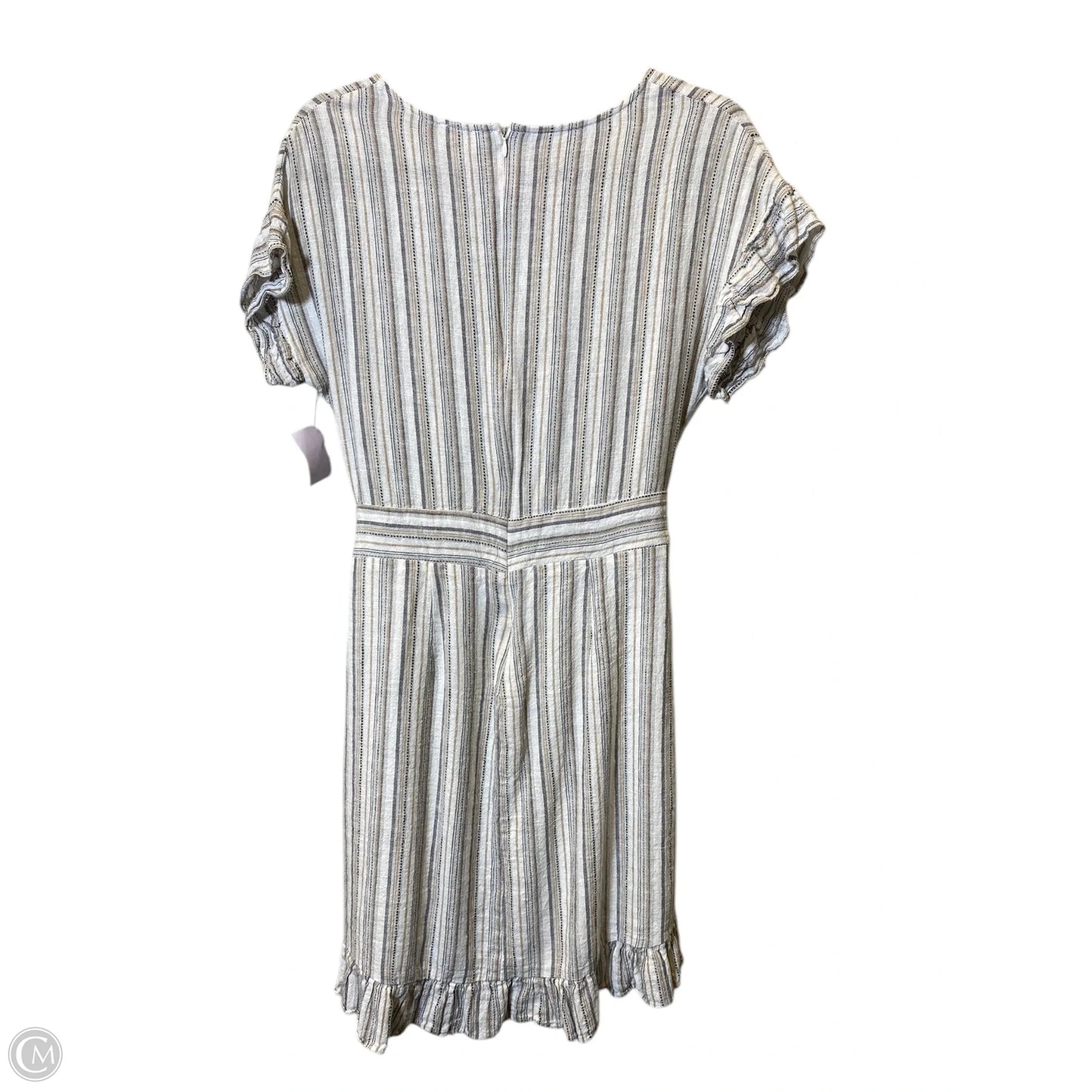 Dress Casual Midi By Ava James In Striped Pattern, Size: L