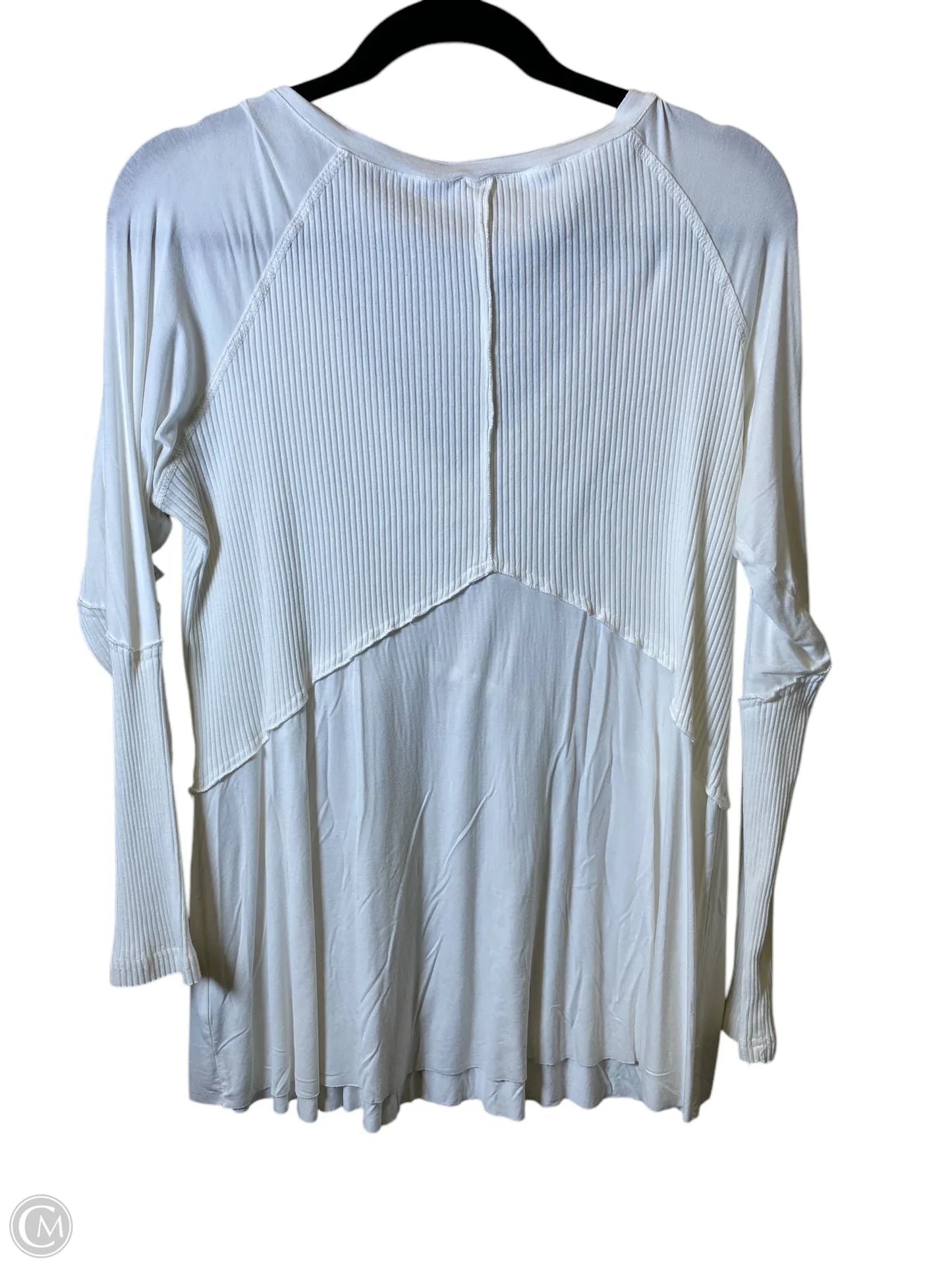 Top Long Sleeve By Cmc In White, Size: M