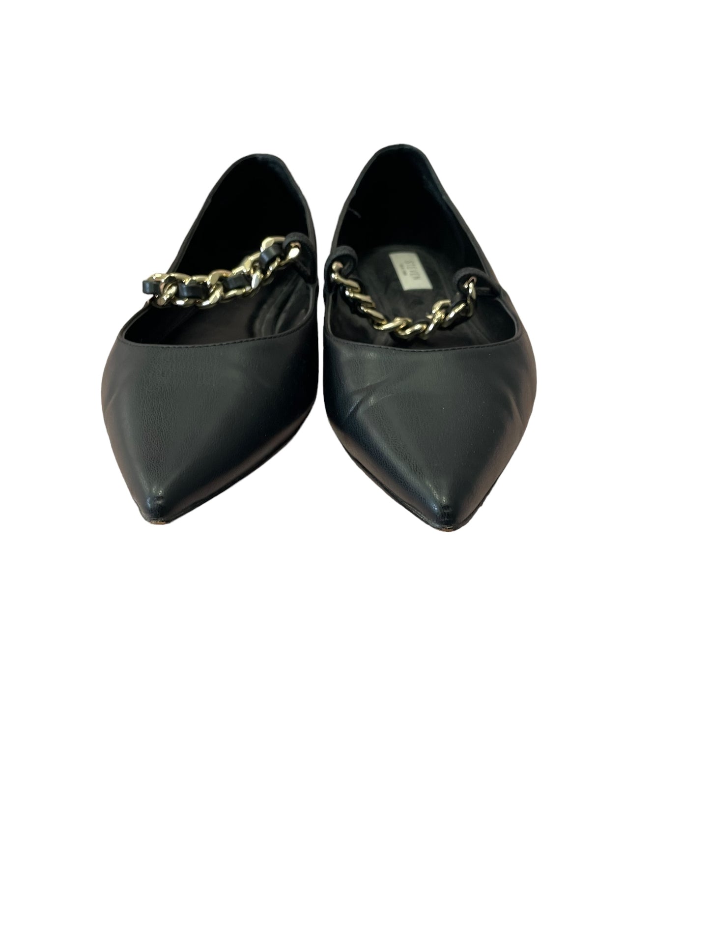 Black & Gold Shoes Flats Cmc, Size 11