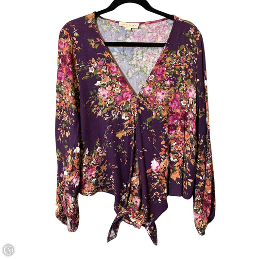 Top Long Sleeve Basic By Love Stitch In Multi-colored, Size: L