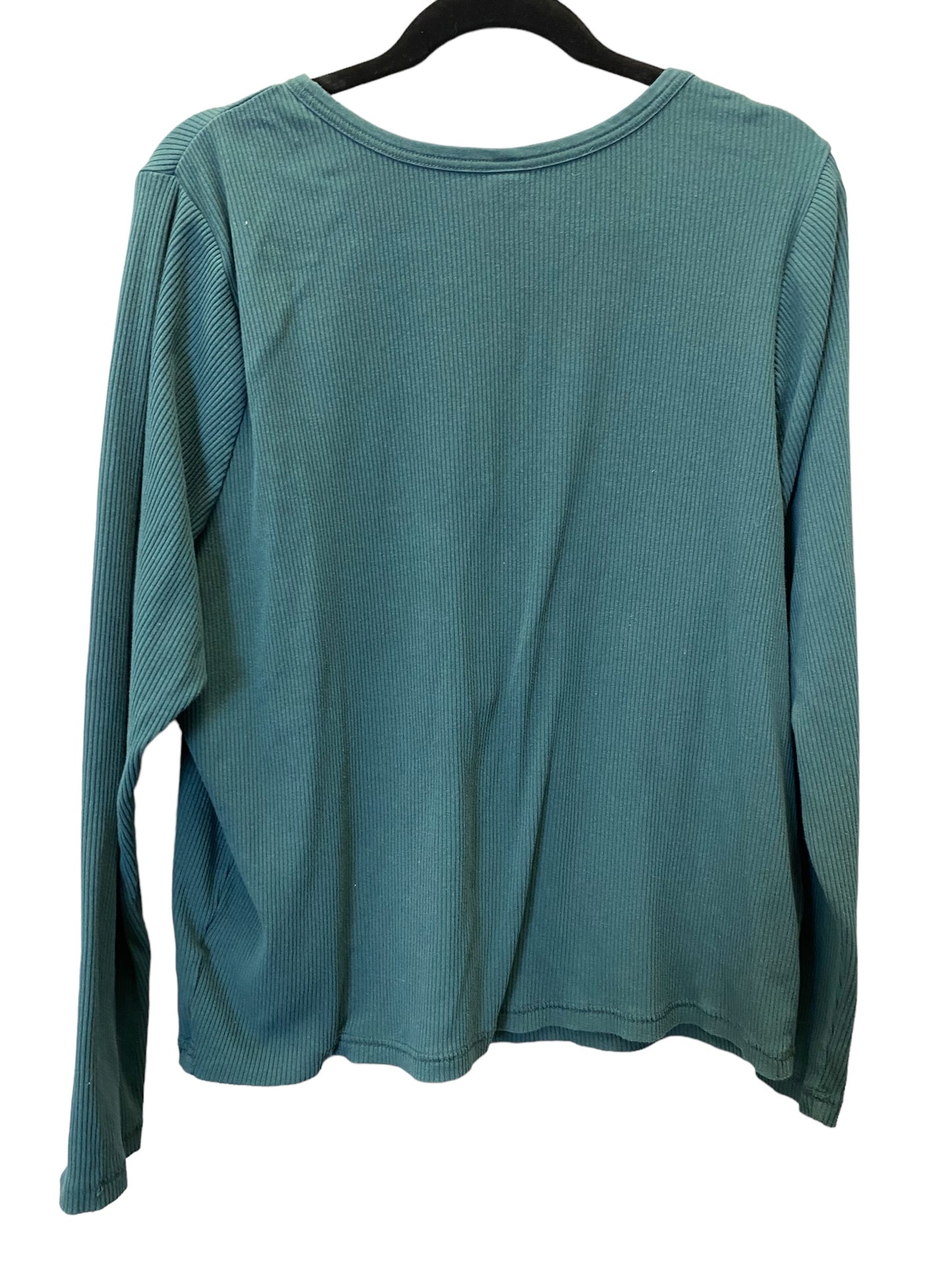 Top Long Sleeve Basic By Old Navy In Green, Size: 3x