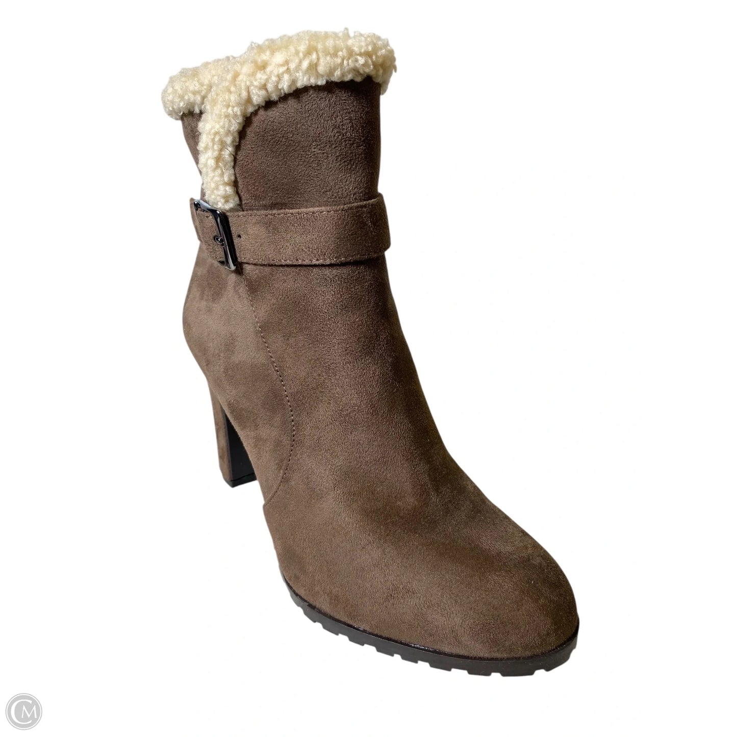 Boots Ankle Heels By Impo In Brown, Size: 8.5