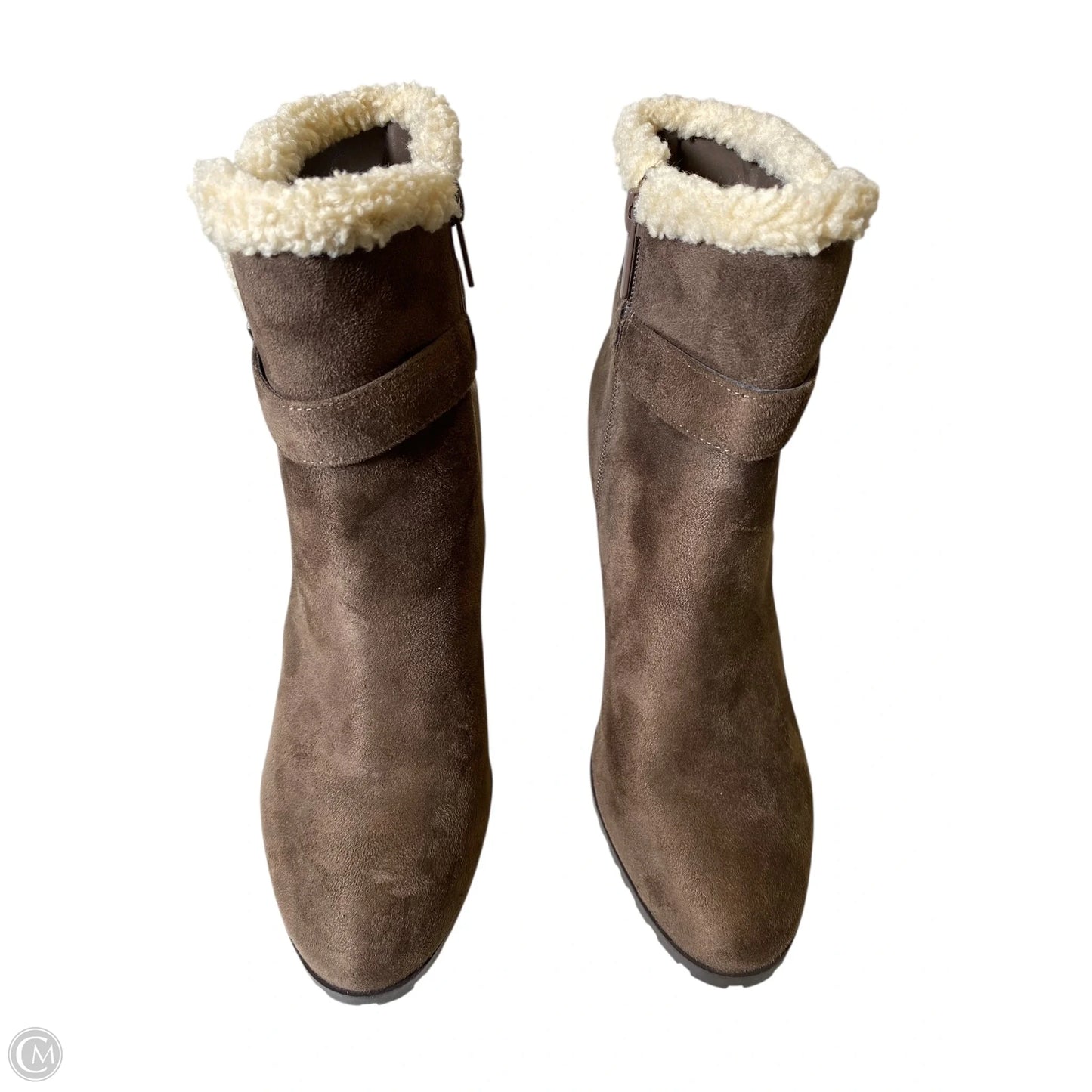 Boots Ankle Heels By Impo In Brown, Size: 8.5