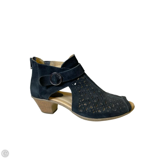 Shoes Heels Block By Earth In Black & Brown, Size: 8.5