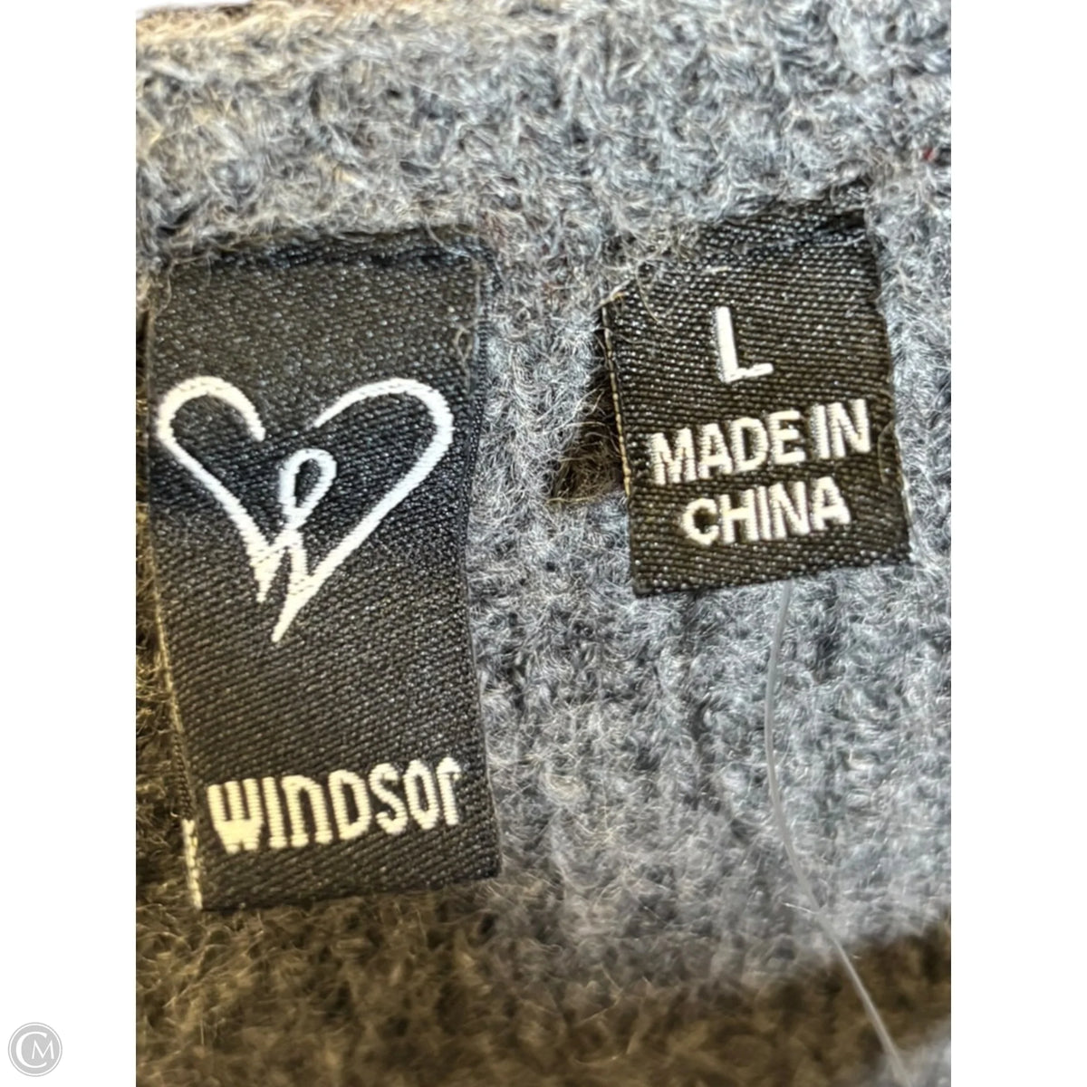 Sweater By Windsor In Grey, Size: L
