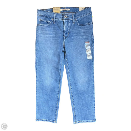 Jeans Cropped By Levis In Blue Denim, Size: 2