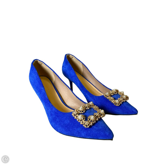 Shoes Heels Stiletto By Clothes Mentor In Blue, Size: 9.5