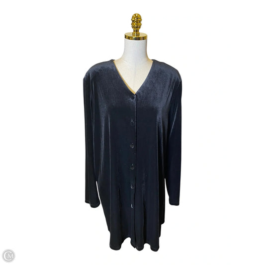 Tunic Long Sleeve By Susan Graver In Black, Size: Xl