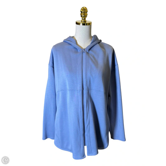Sweatshirt Hoodie By Wynne Layers In Blue, Size: M