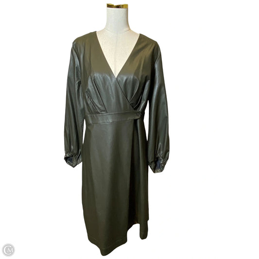 Dress Casual Midi By Banana Republic In Green, Size: L