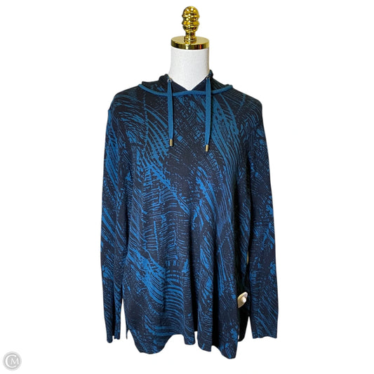 Sweater By Chicos In Teal, Size: L