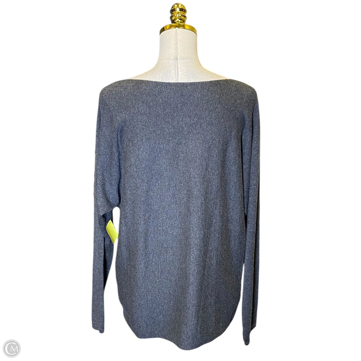 Sweater By Chicos In Grey, Size: L