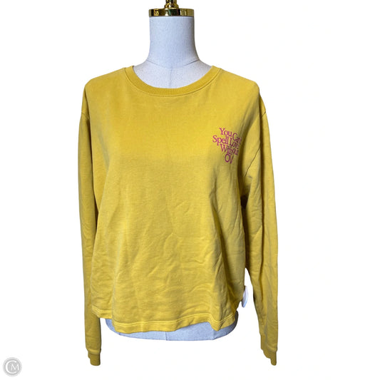 Sweater By Outdoor Voices In Yellow, Size: L