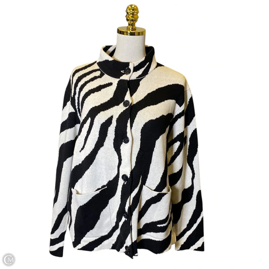 Cardigan By Wynne Layers In Black & White, Size: Xl