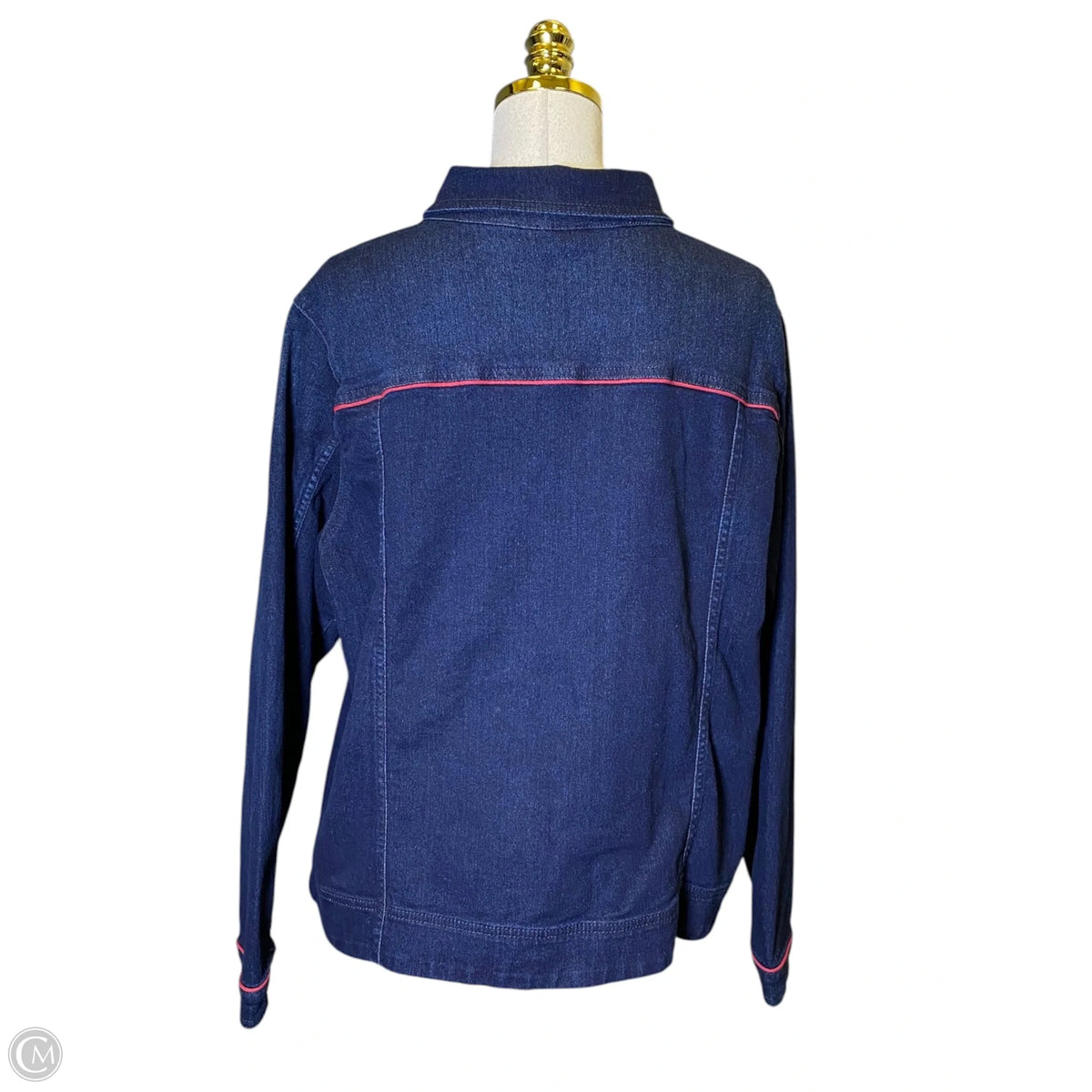 Jacket Denim By Dg2 In Blue Denim, Size: Xl