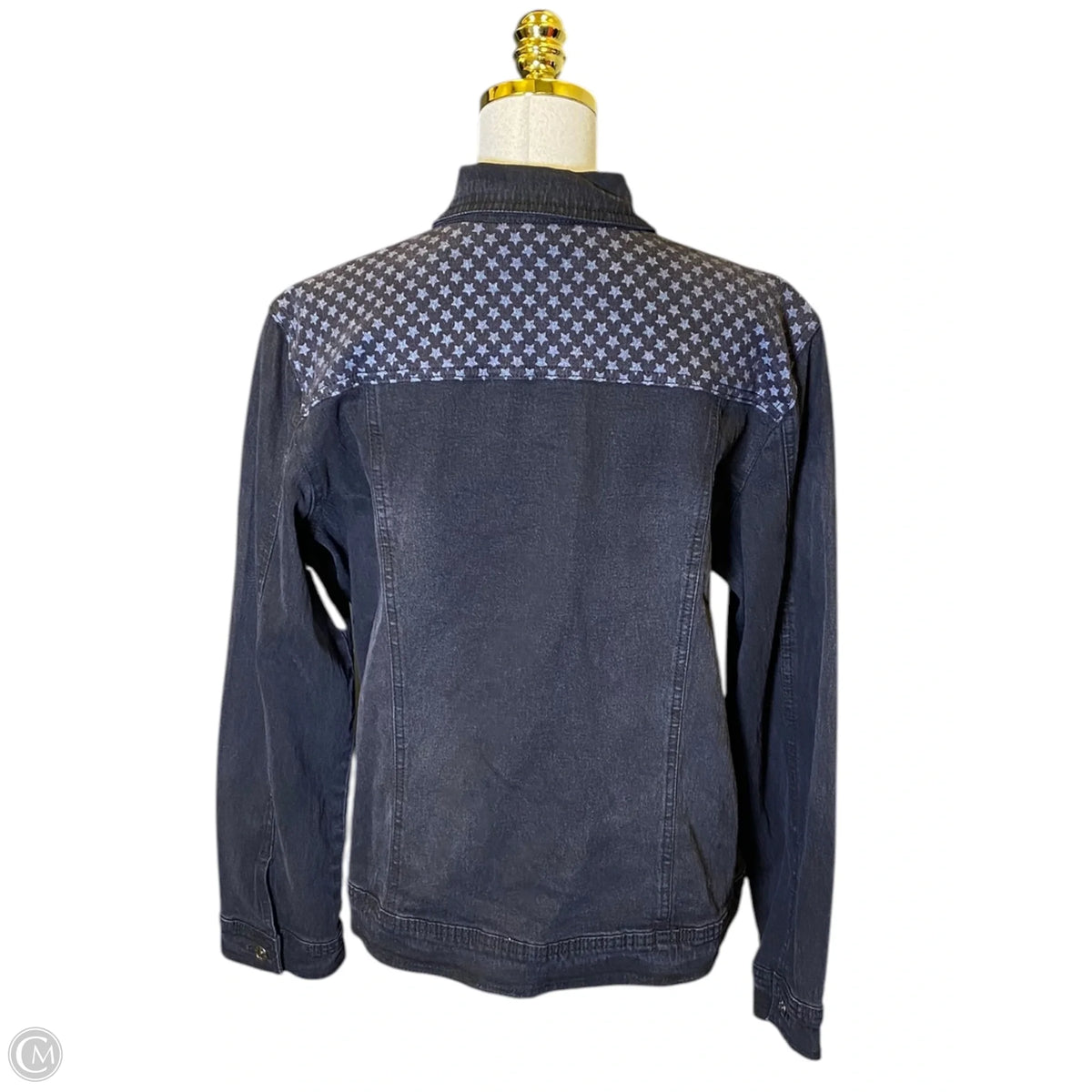 Jacket Denim By Dg2 In Black Denim, Size: L