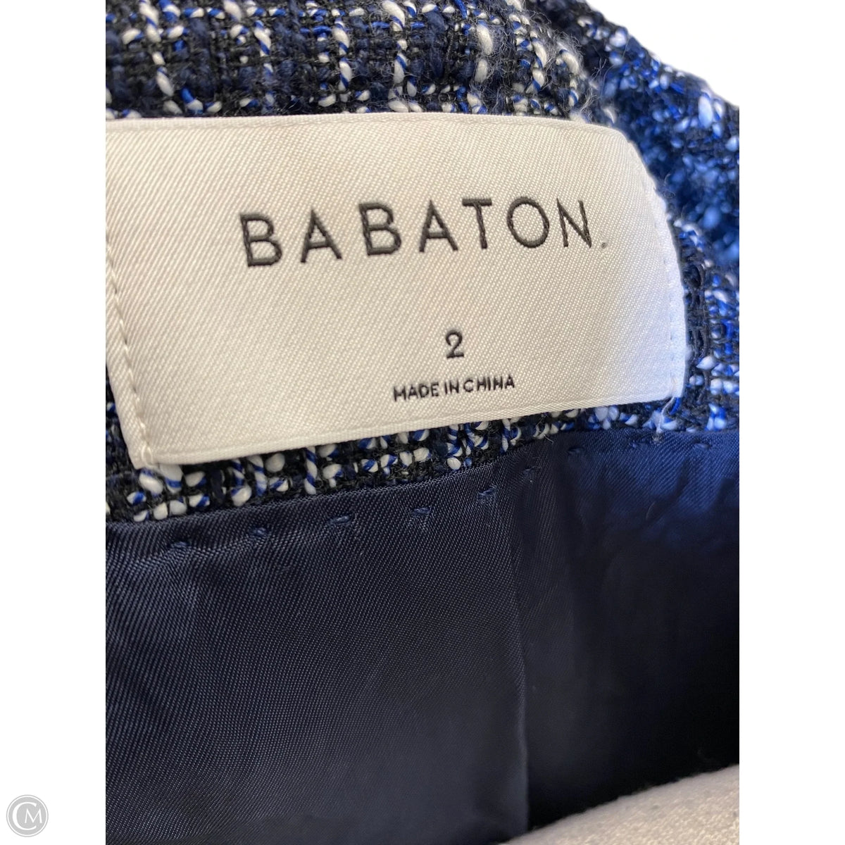 Blazer By Babaton In Blue & White, Size: Xs