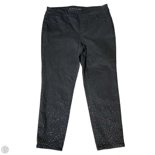 Jeans Jeggings By Chicos In Black Denim, Size: 12