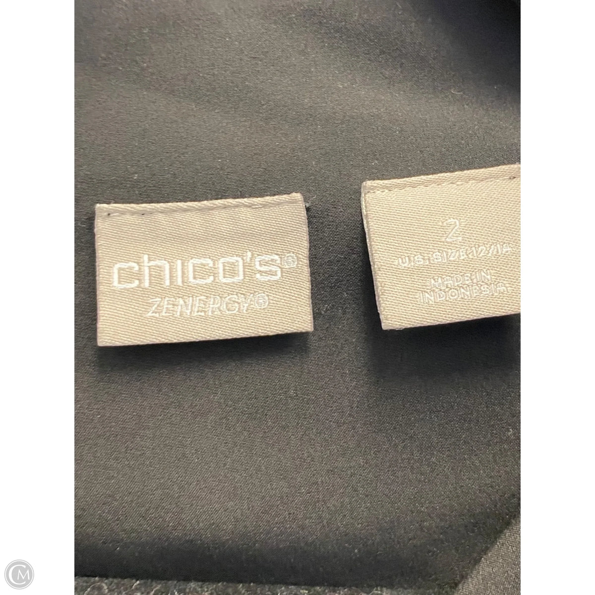 Athletic Jacket By Chicos In Black, Size: L
