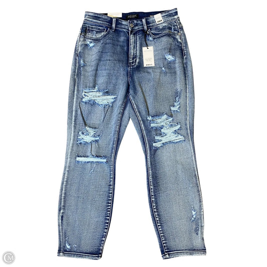 Jeans Boyfriend By Judy Blue In Blue Denim, Size: 16