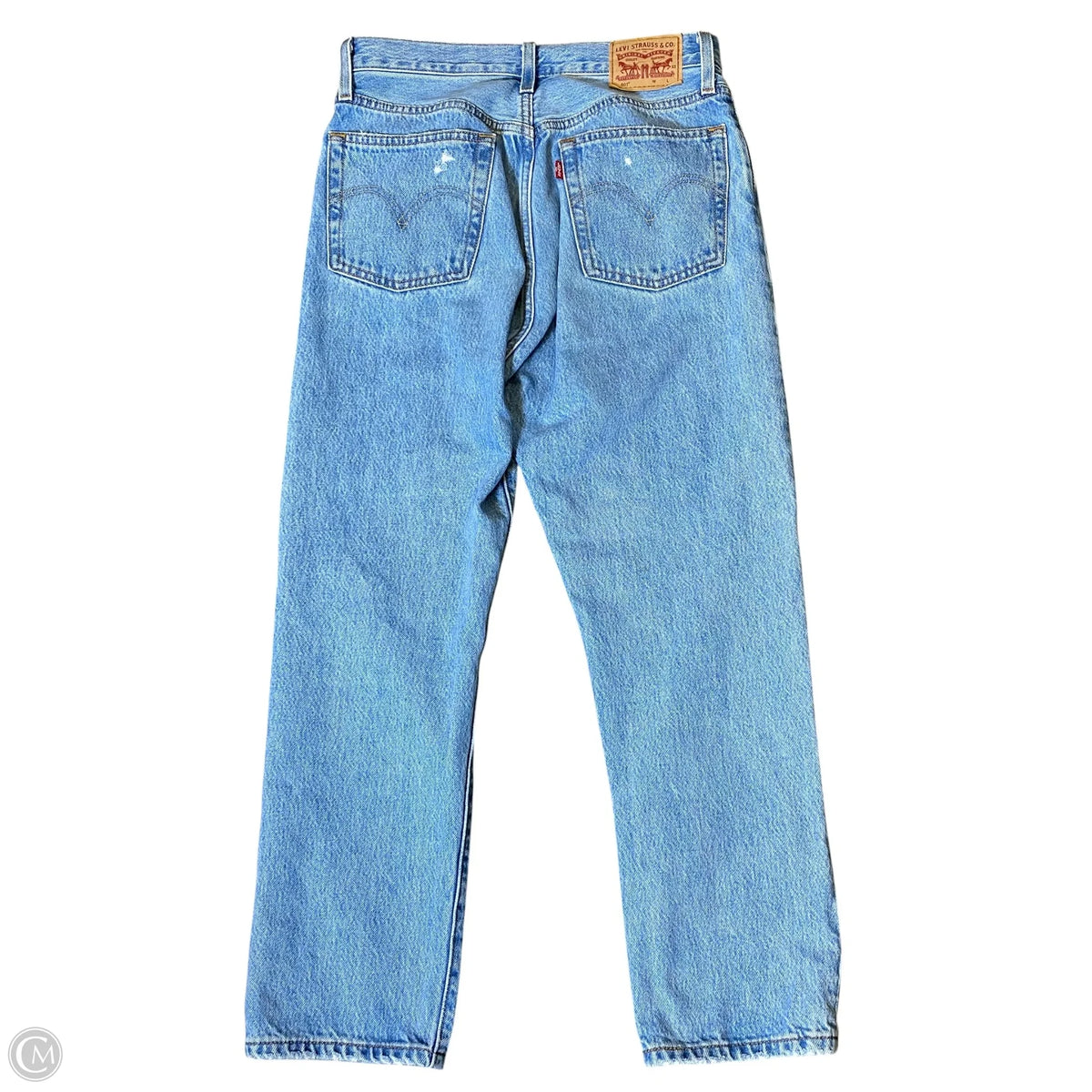 Jeans Straight By Levis In Blue Denim, Size: 2