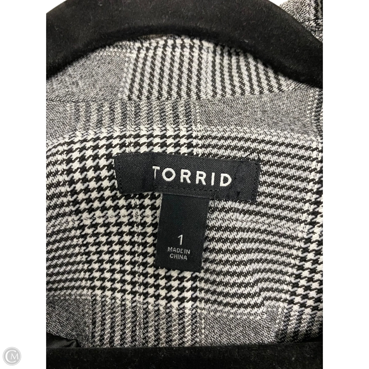 Blazer By Torrid In Plaid Pattern, Size: 1x