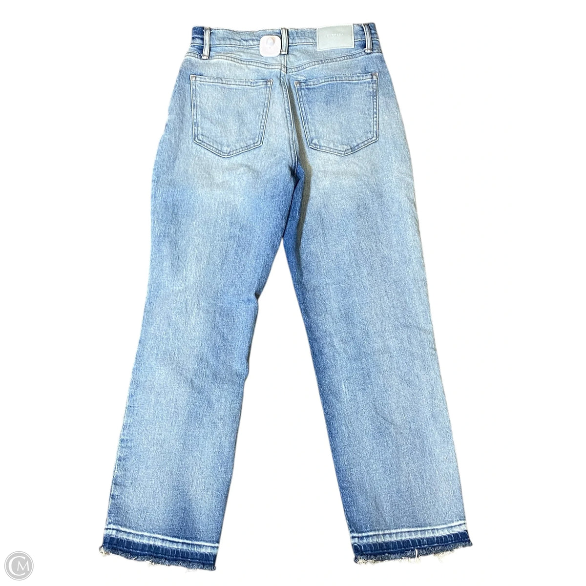 Jeans Straight By Express In Blue Denim, Size: 4